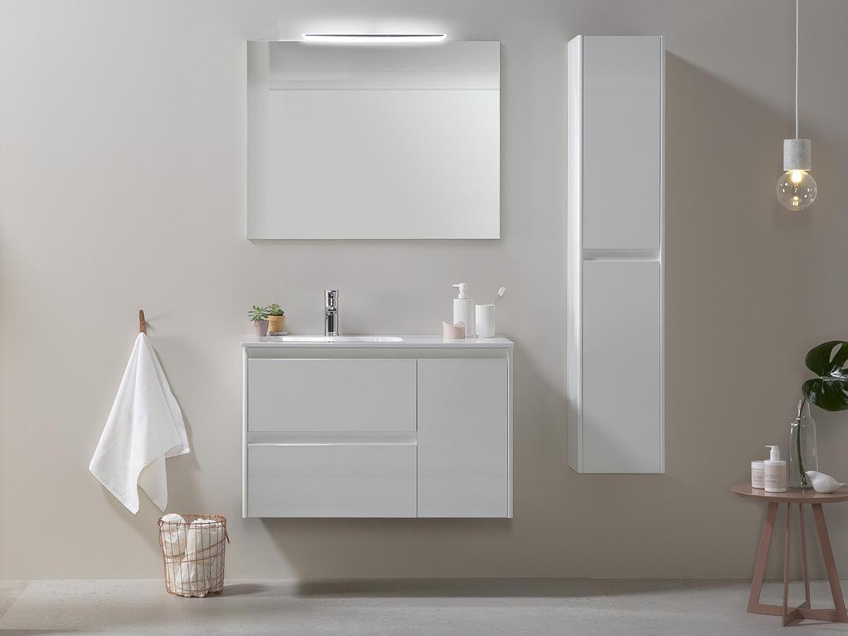 WS Bath Collections Ambra Glossy White Vanity