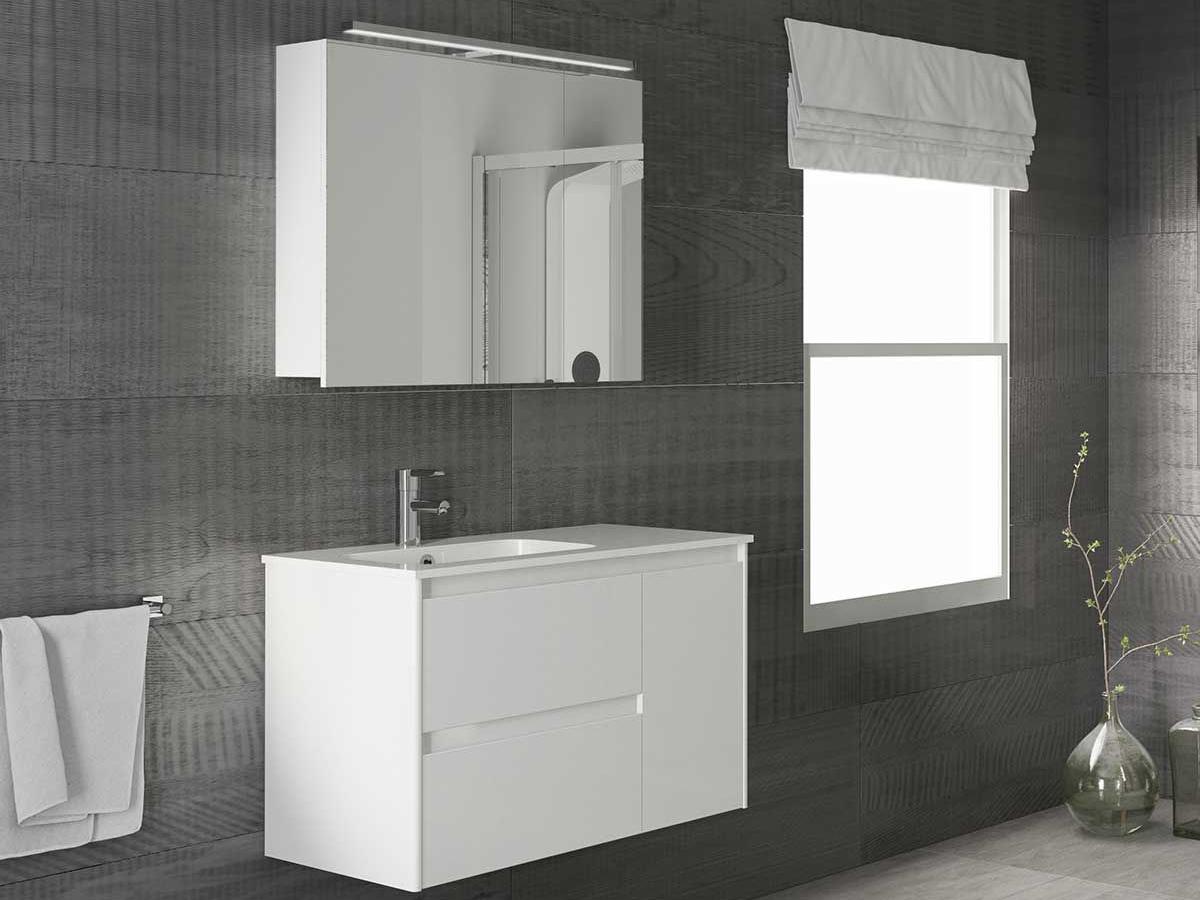 WS Bath Collections Ambra Glossy White Vanity