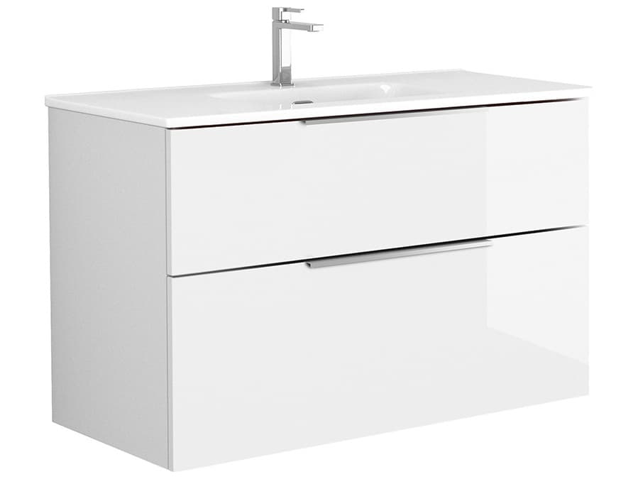 WS Bath Collections Dalia Glossy White Vanity