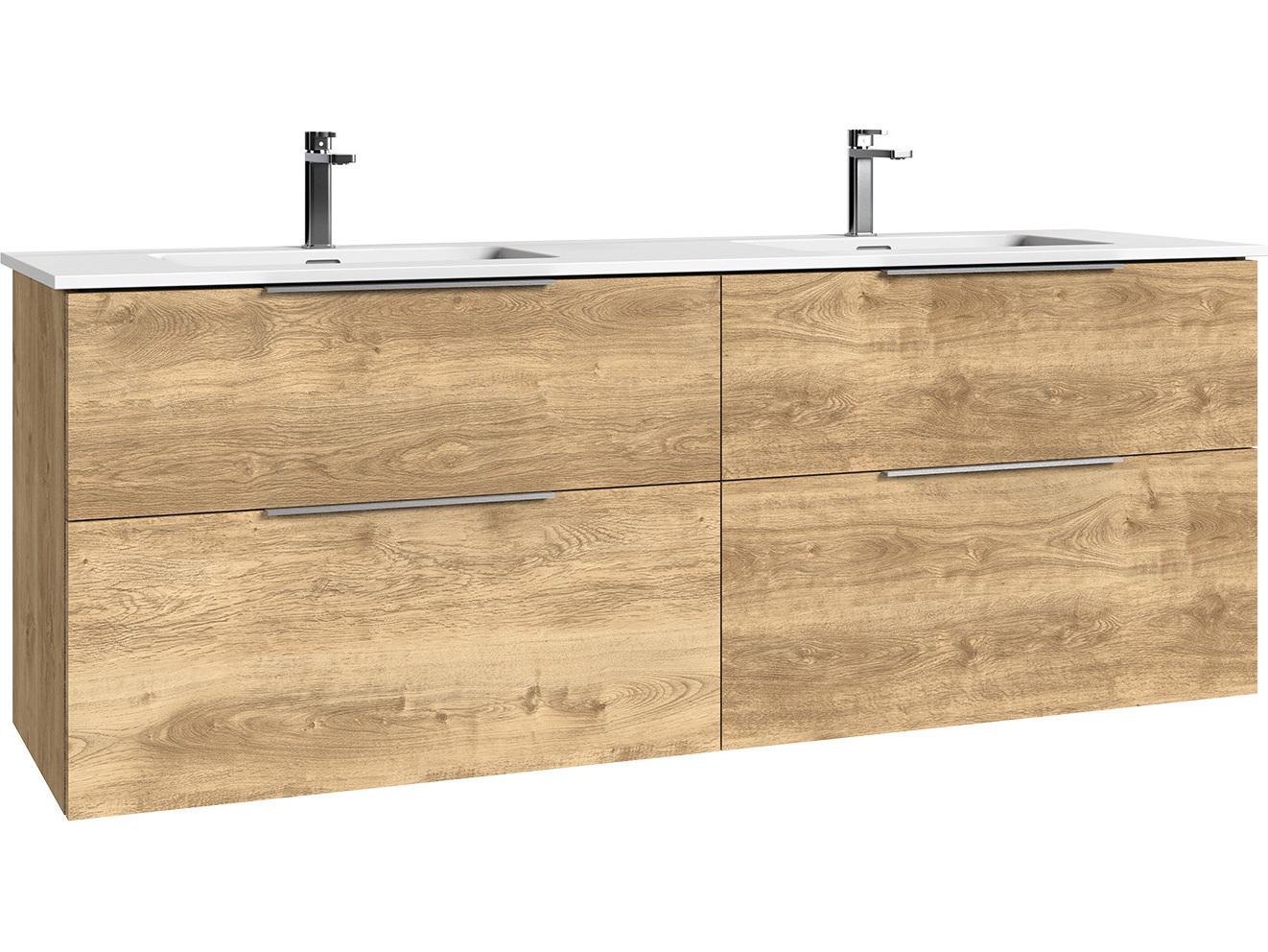 WS Bath Collections Dalia Natural Oak Vanity