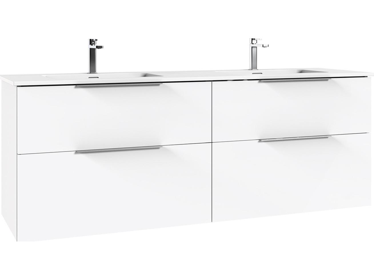 WS Bath Collections Dalia Glossy White Vanity