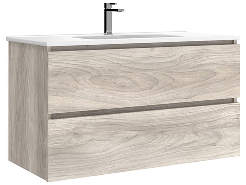 WS Bath Collections Flora Grey Pine Vanity