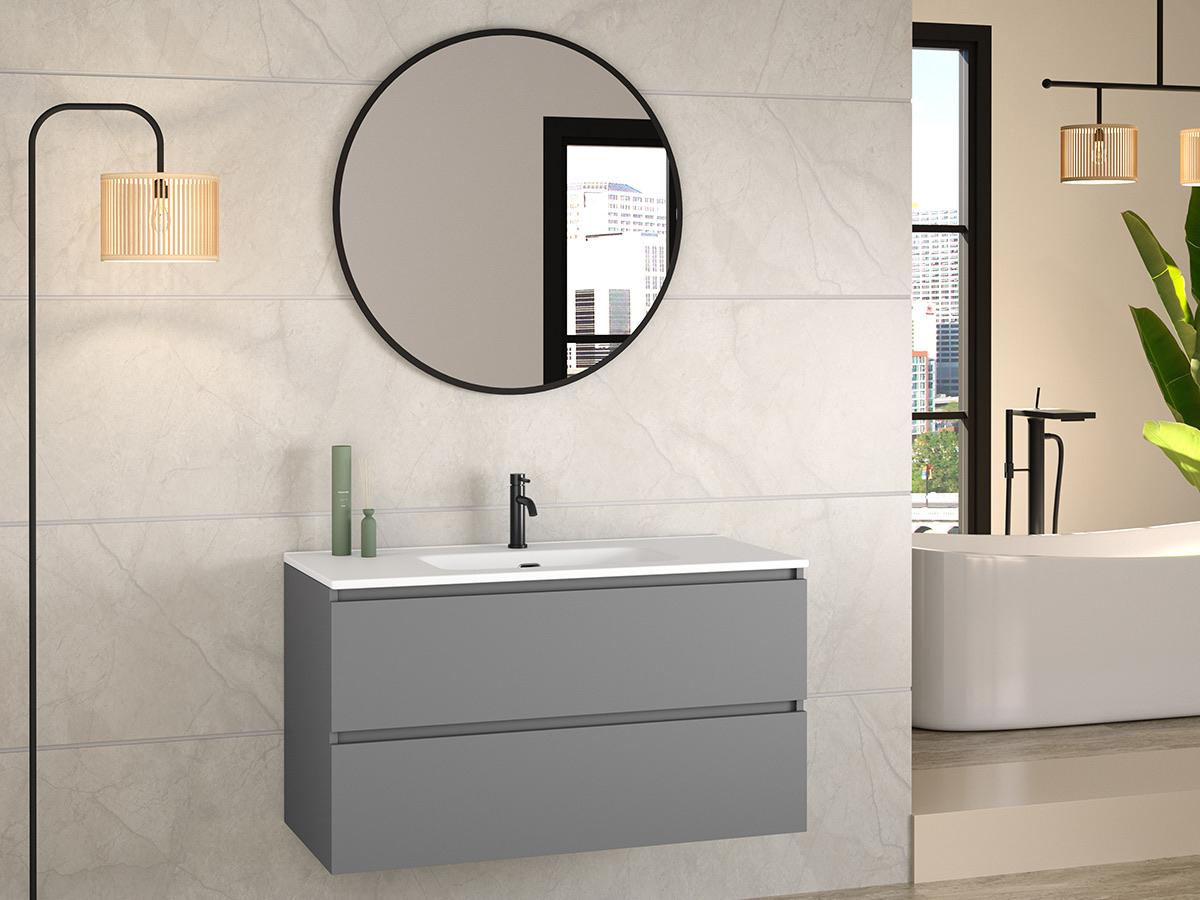 WS Bath Collections Flora Mist Matte Vanity