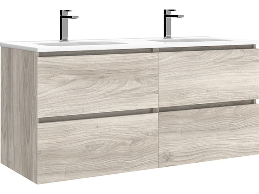 WS Bath Collections Flora Grey Pine Vanity