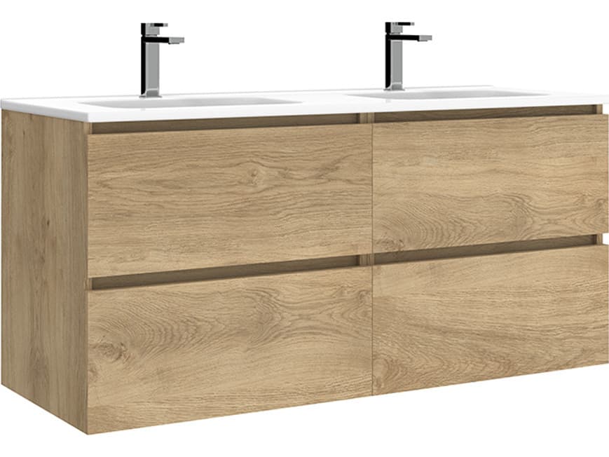 WS Bath Collections Flora Natural Oak Vanity