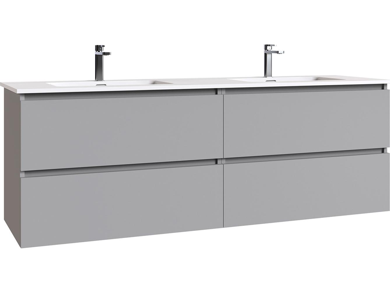 WS Bath Collections Flora Mist Matte Vanity