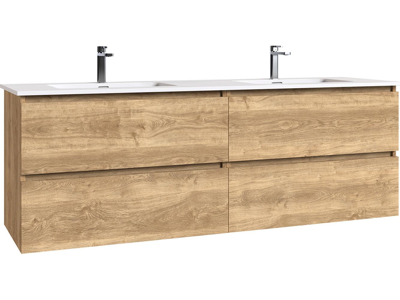 WS Bath Collections Flora Natural Oak Vanity