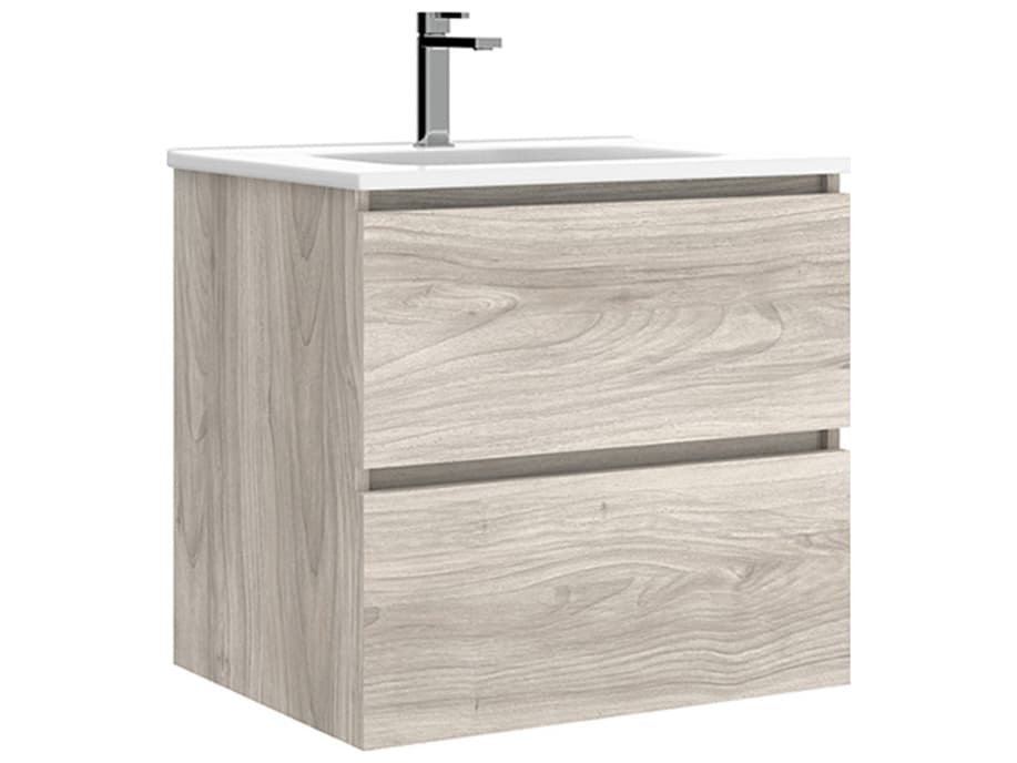 WS Bath Collections Flora Grey Pine Vanity