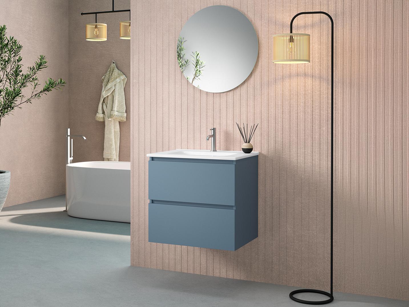 WS Bath Collections Flora Island Matte Vanity