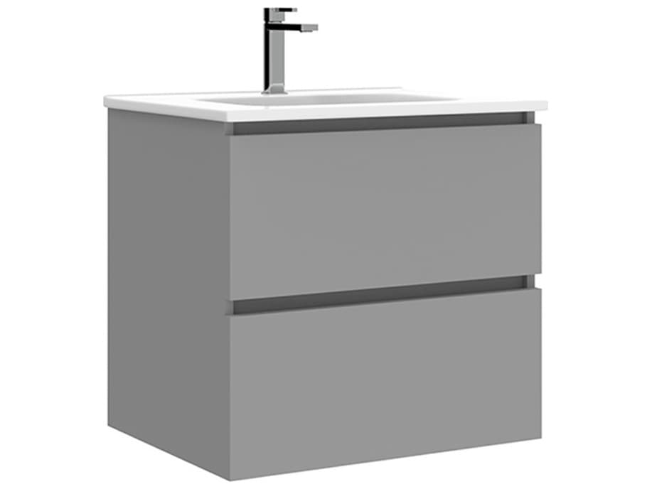 WS Bath Collections Flora Mist Matte Vanity