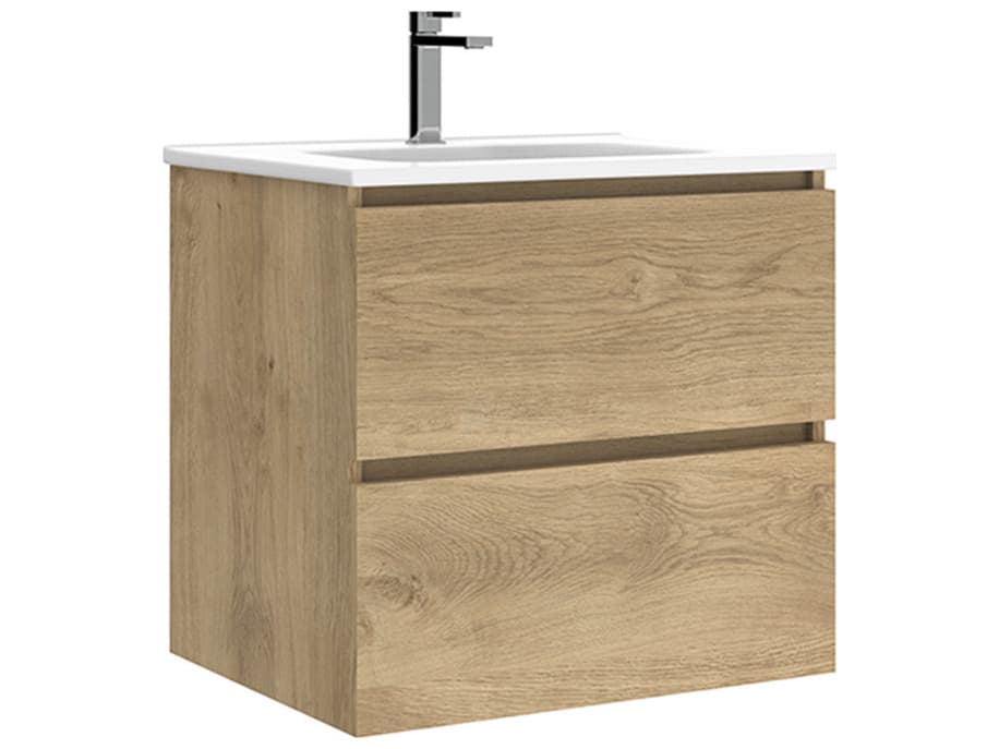 WS Bath Collections Flora Natural Oak Vanity
