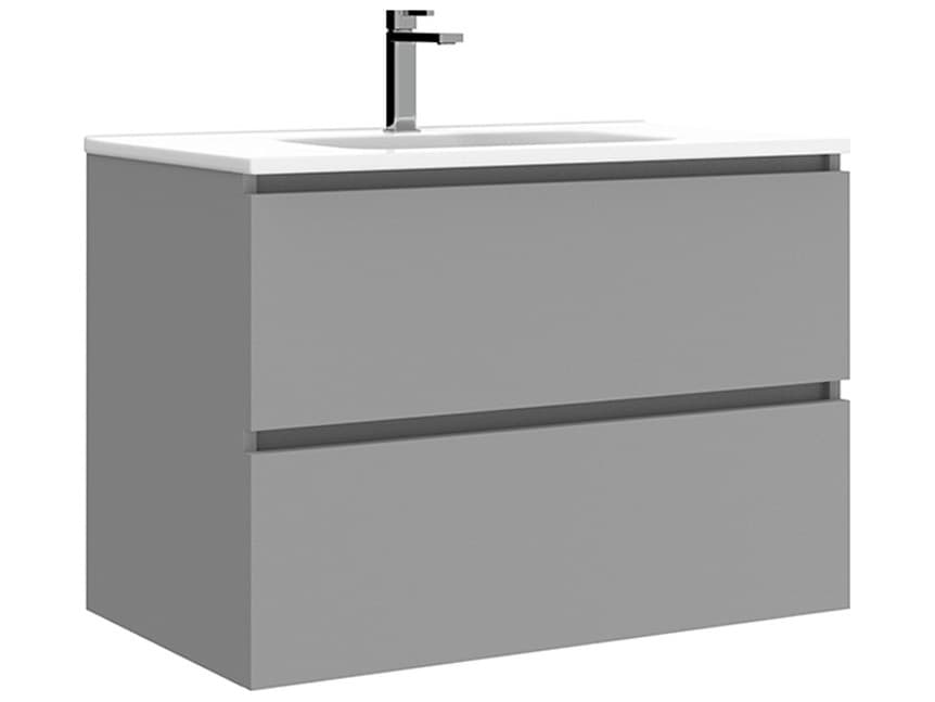 WS Bath Collections Flora Mist Matte Vanity