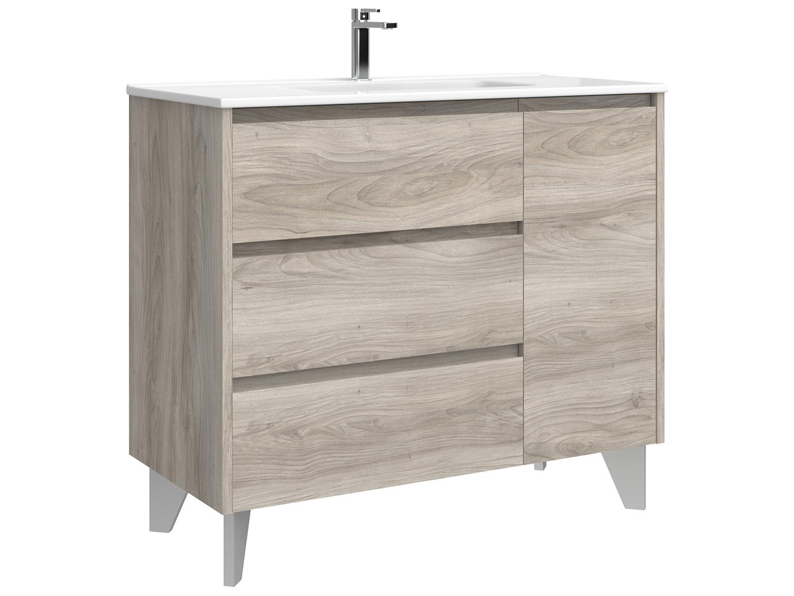 WS Bath Collections Lila Grey Pine Vanity