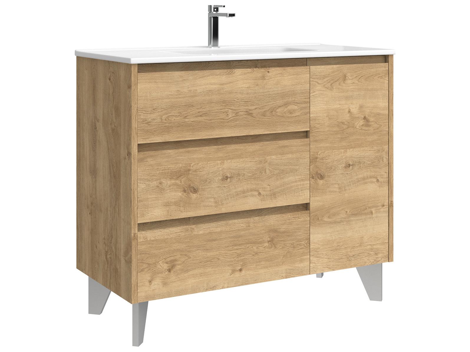 WS Bath Collections Lila Natural Oak Vanity