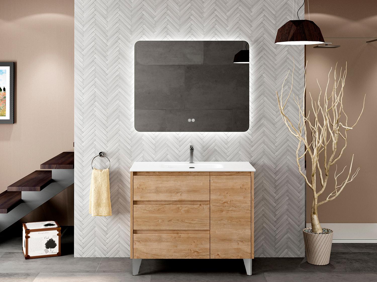 WS Bath Collections Lila Natural Oak Vanity