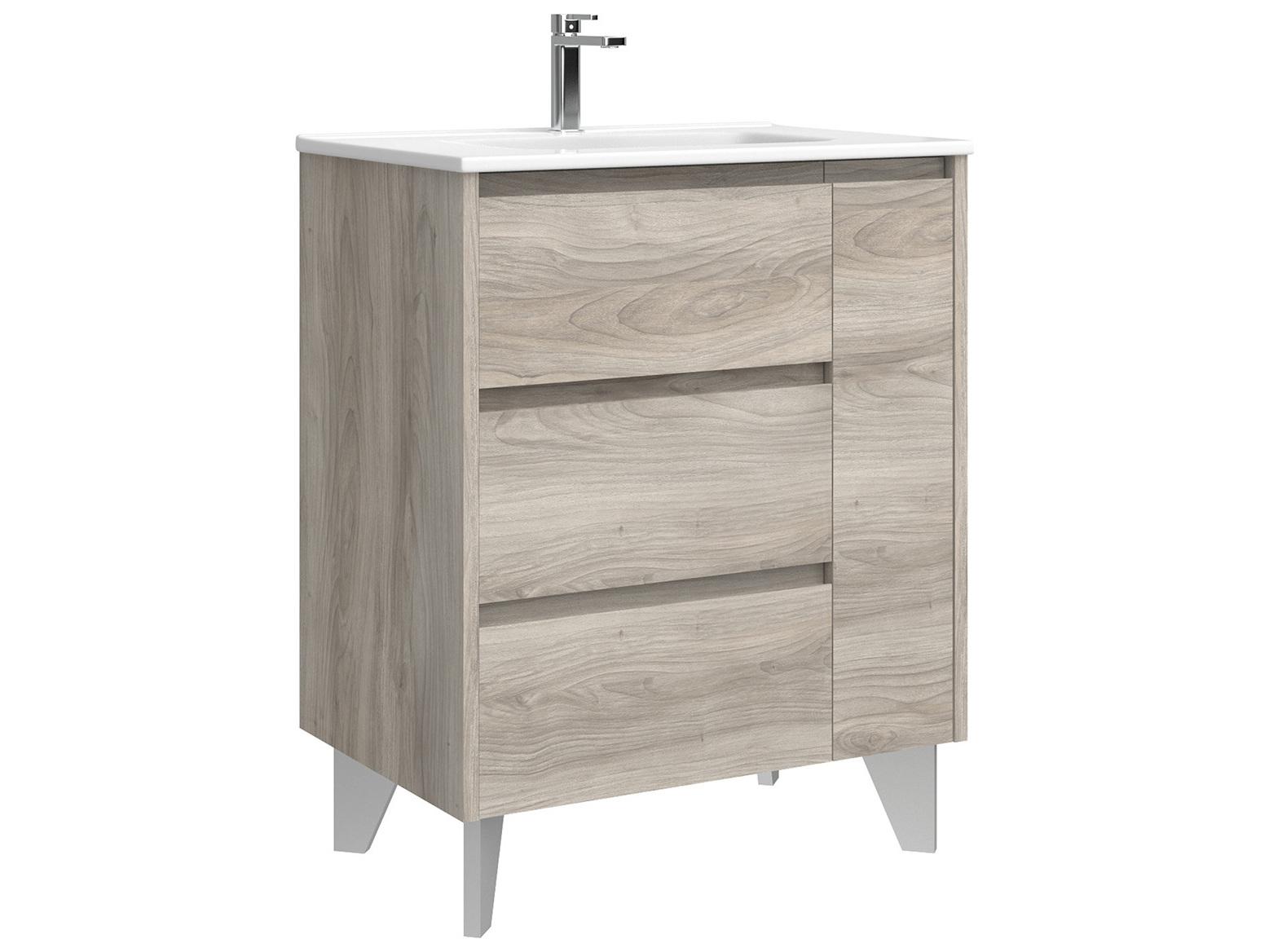 WS Bath Collections Lila Grey Pine Vanity