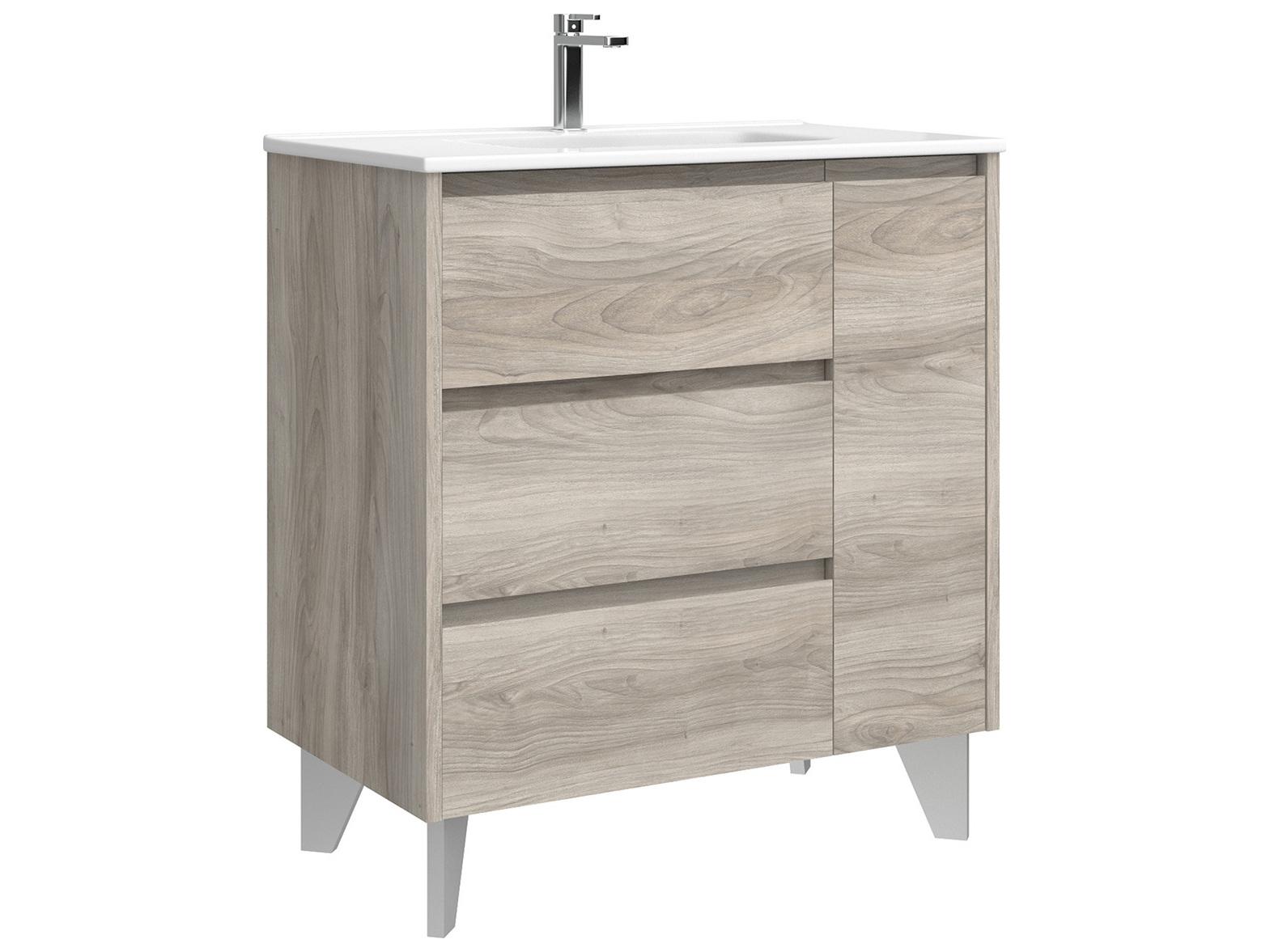 WS Bath Collections Lila Grey Pine Vanity