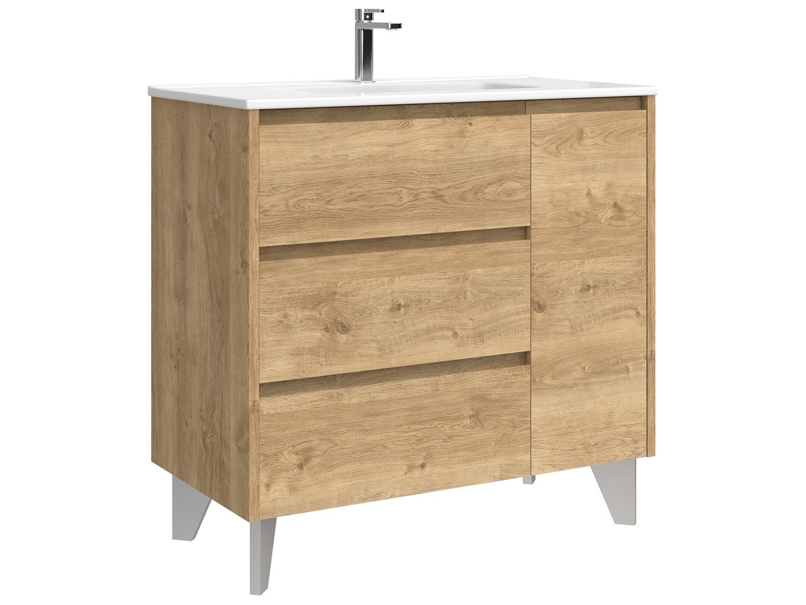 WS Bath Collections Lila Natural Oak Vanity