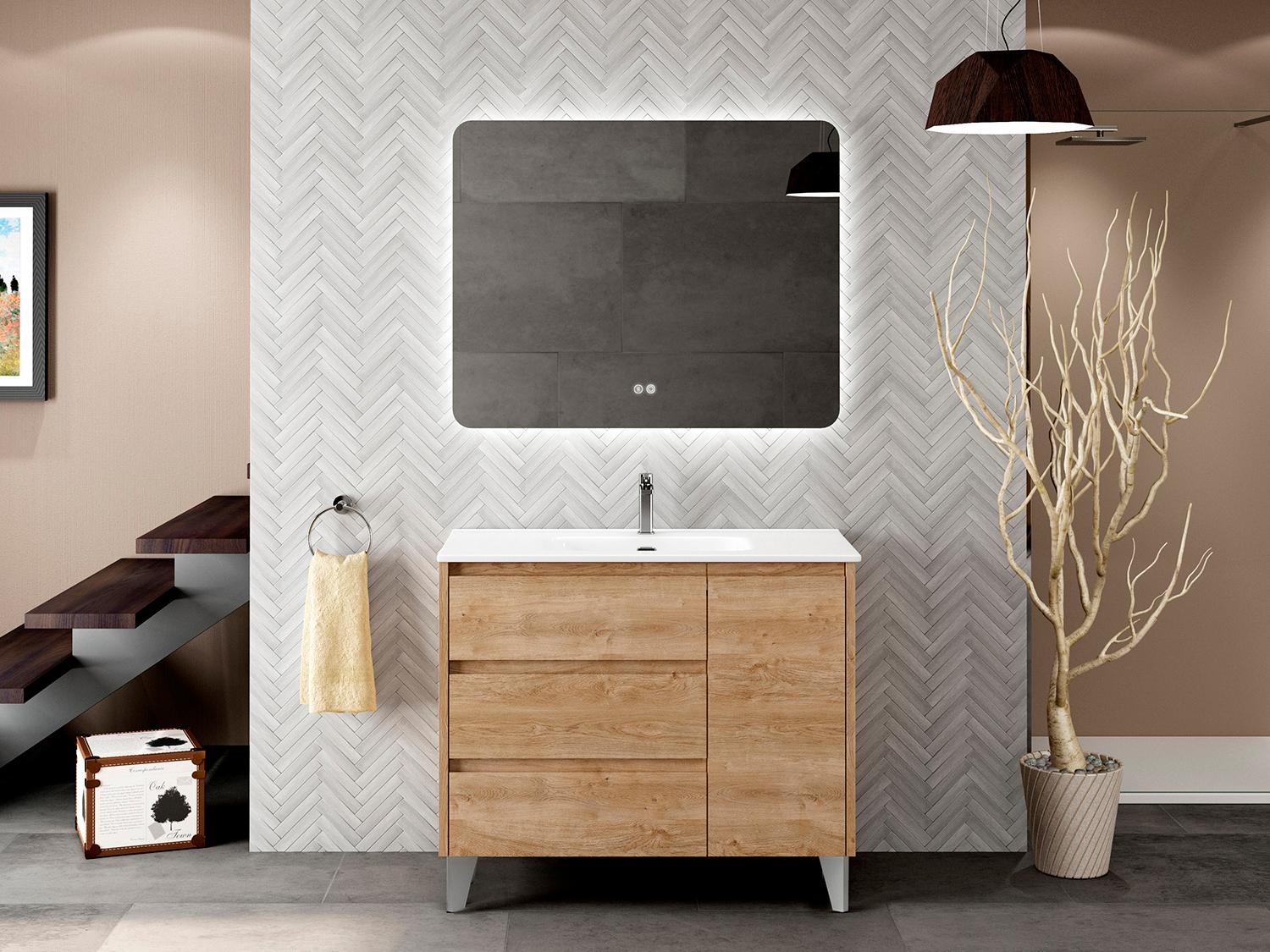 WS Bath Collections Lila Natural Oak Vanity