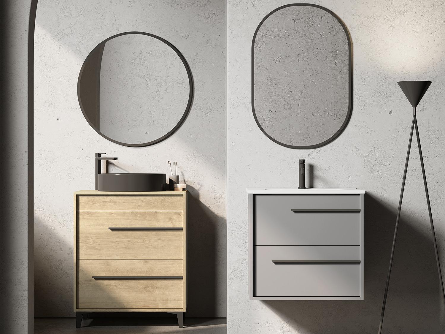 WS Bath Collections Lotus Natural Oak Vanity