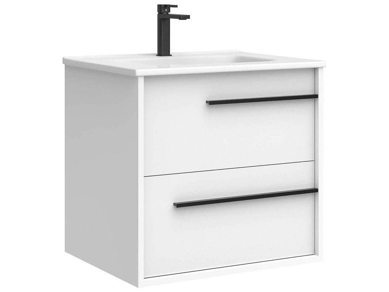 WS Bath Collections Lotus Glossy White Vanity