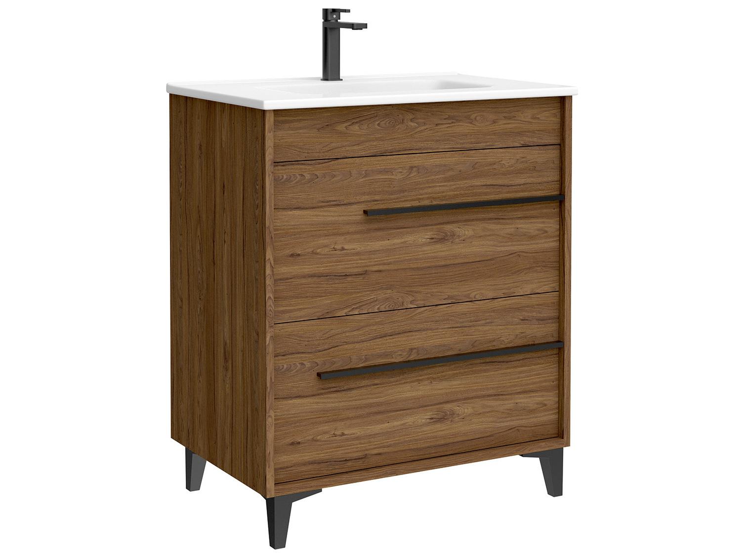 WS Bath Collections Lotus Walnut Vanity