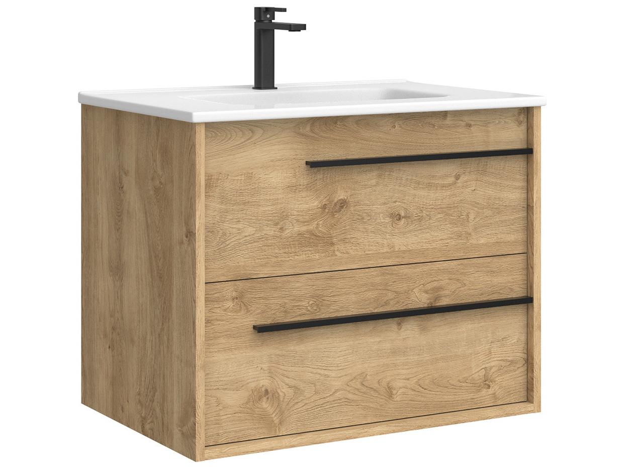 WS Bath Collections Lotus Natural Oak Vanity