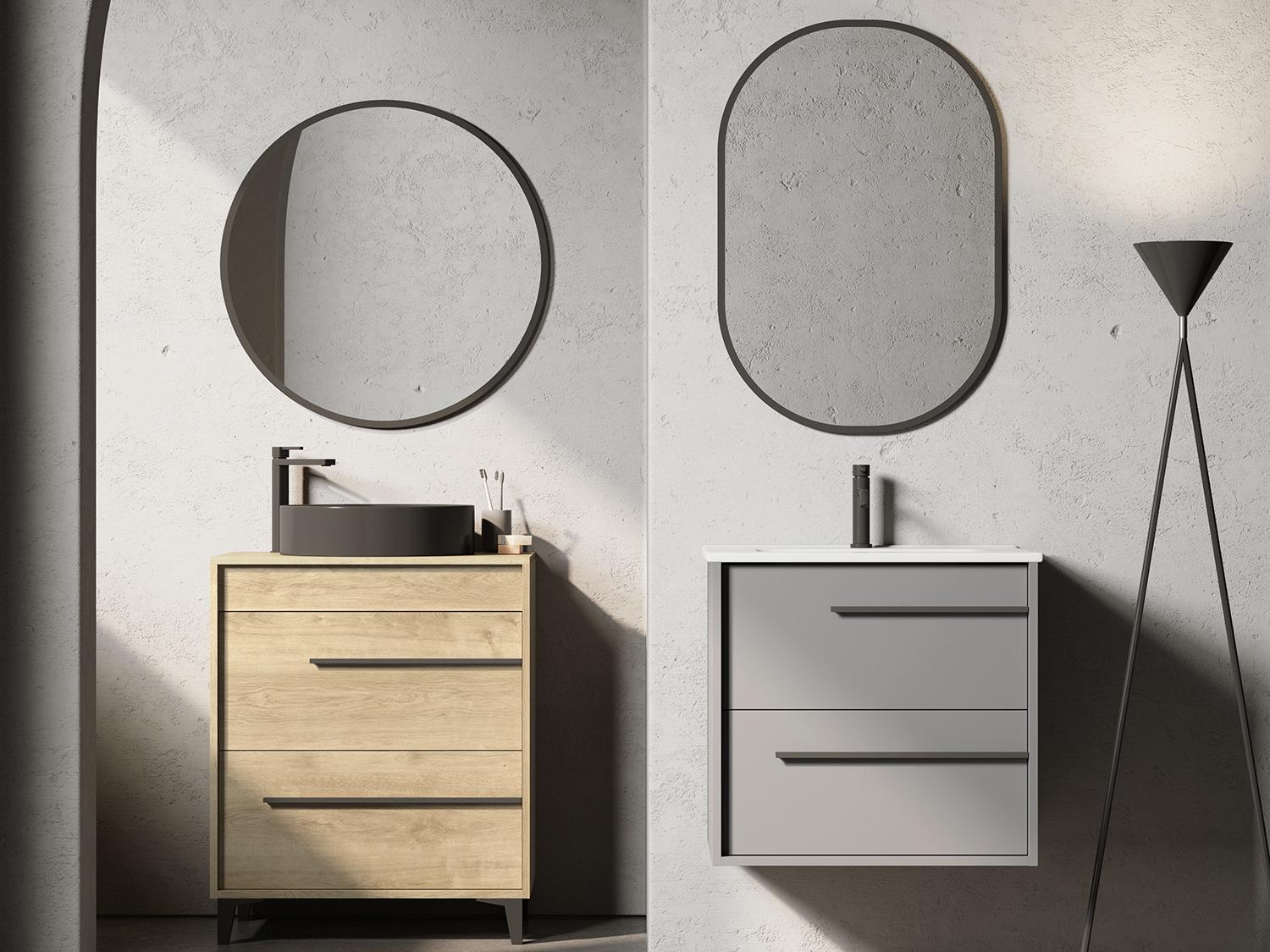 WS Bath Collections Lotus Natural Oak Vanity