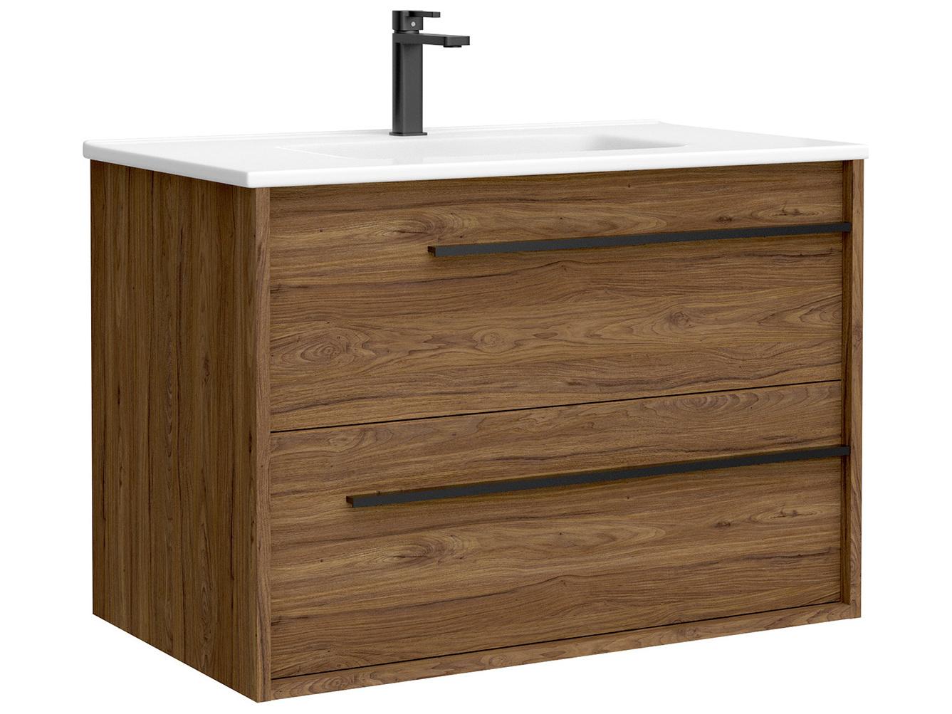 WS Bath Collections Lotus Walnut Vanity