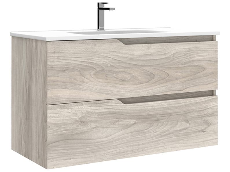 WS Bath Collections Menta Grey Pine Vanity