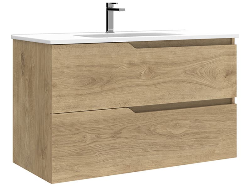 WS Bath Collections Menta Natural Oak Vanity