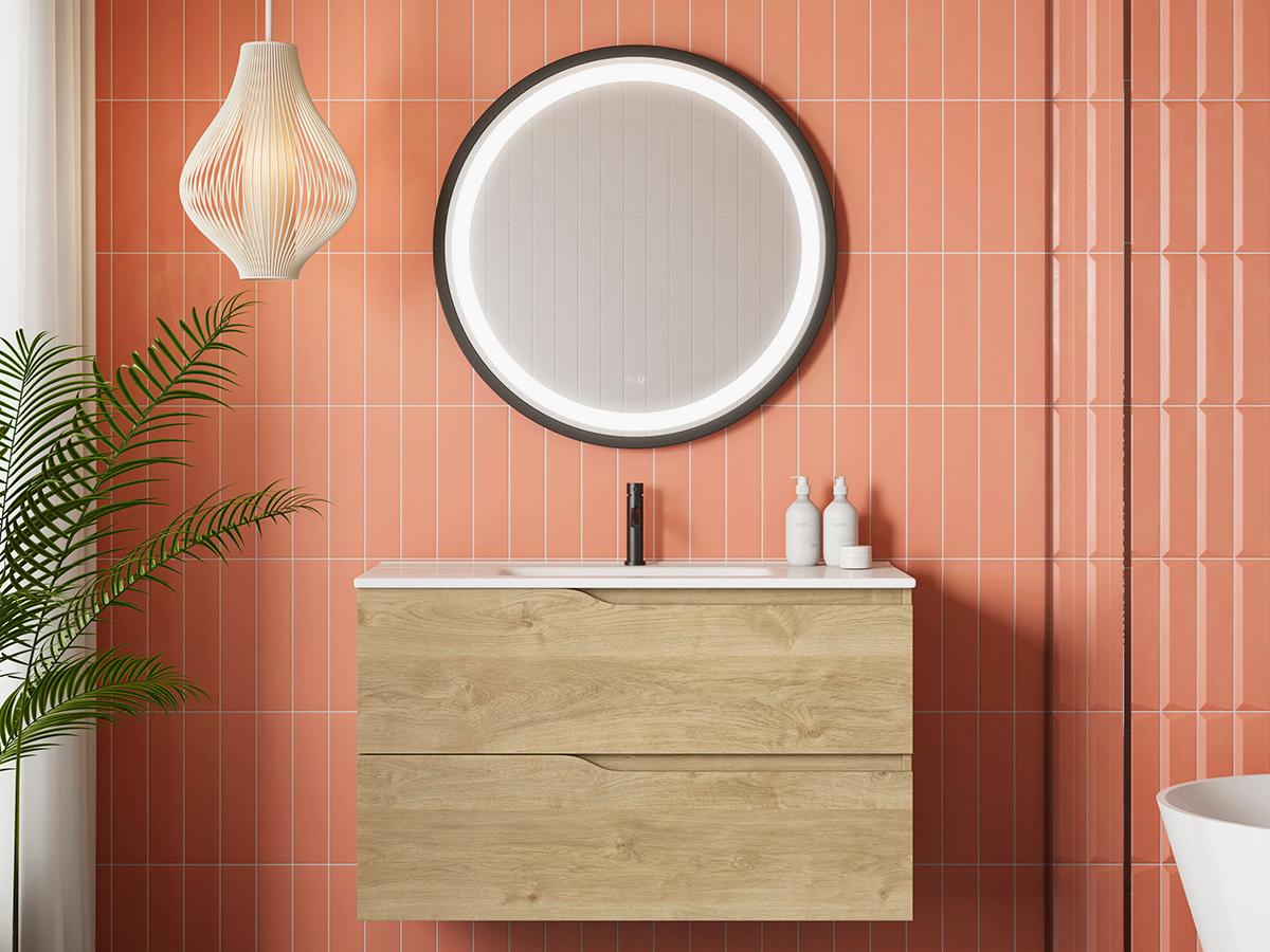 WS Bath Collections Menta Natural Oak Vanity