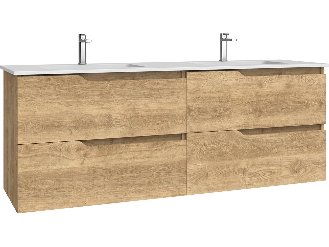 WS Bath Collections Menta Natural Oak Vanity