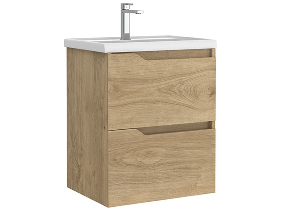 WS Bath Collections Menta Natural Oak Vanity