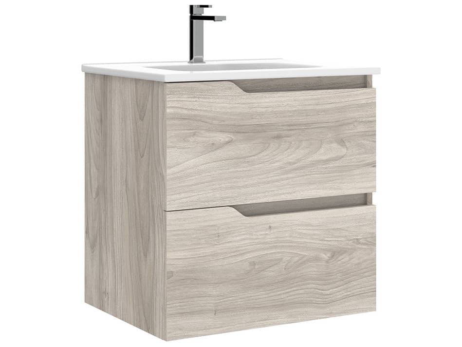 WS Bath Collections Menta Grey Pine Vanity