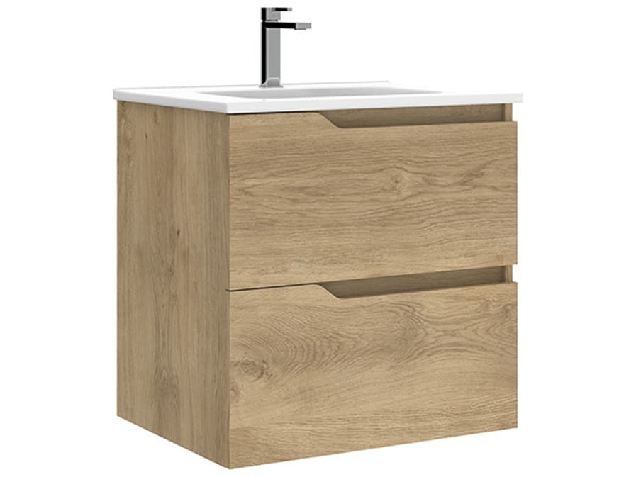 WS Bath Collections Menta Natural Oak Vanity