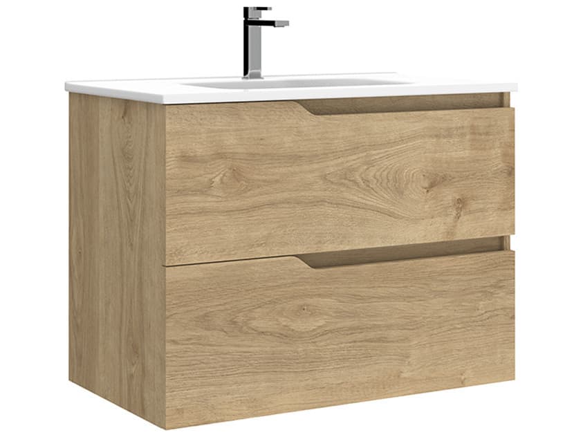 WS Bath Collections Menta Natural Oak Vanity