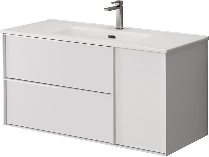 WS Bath Collections Palma Matte White Vanity