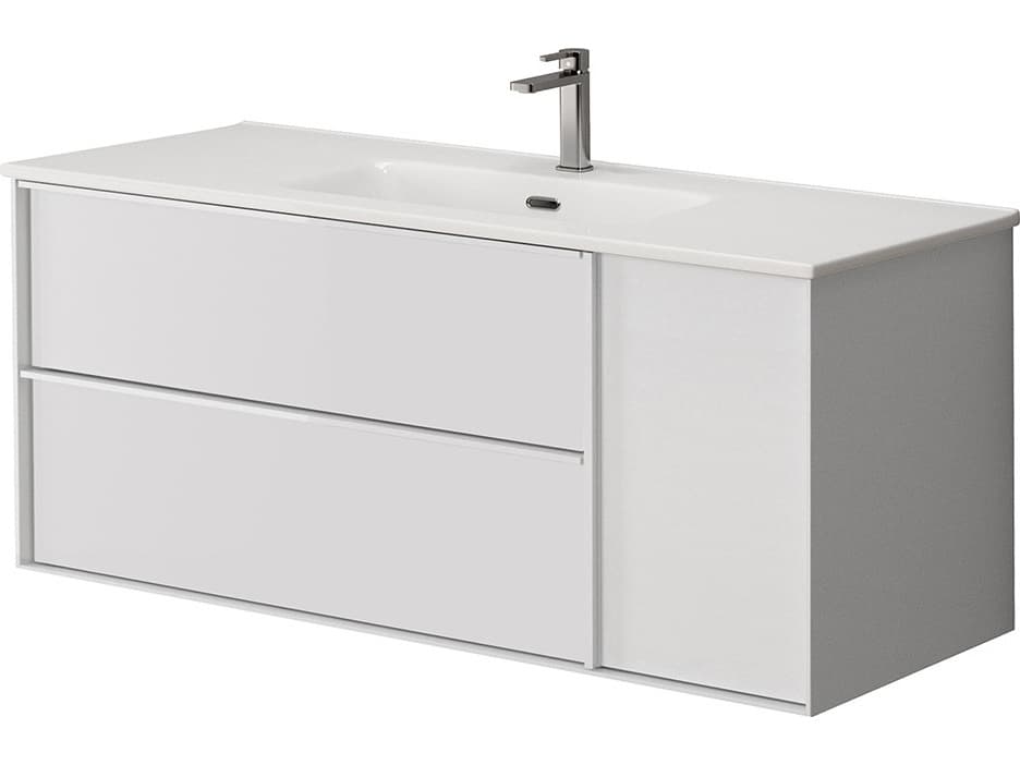 WS Bath Collections Palma Matte White Vanity