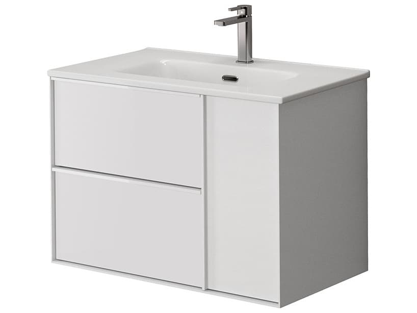 WS Bath Collections Palma Matte White Vanity