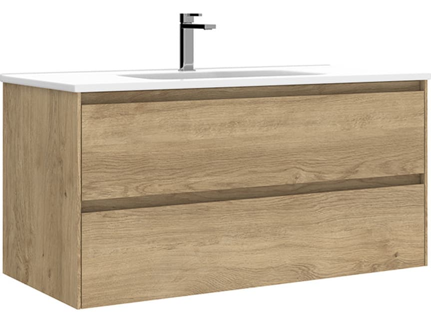 WS Bath Collections Perla Natural Oak Vanity
