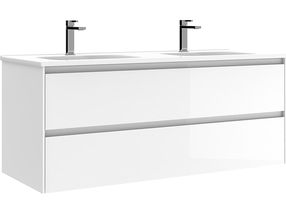 WS Bath Collections Perla Glossy White Vanity