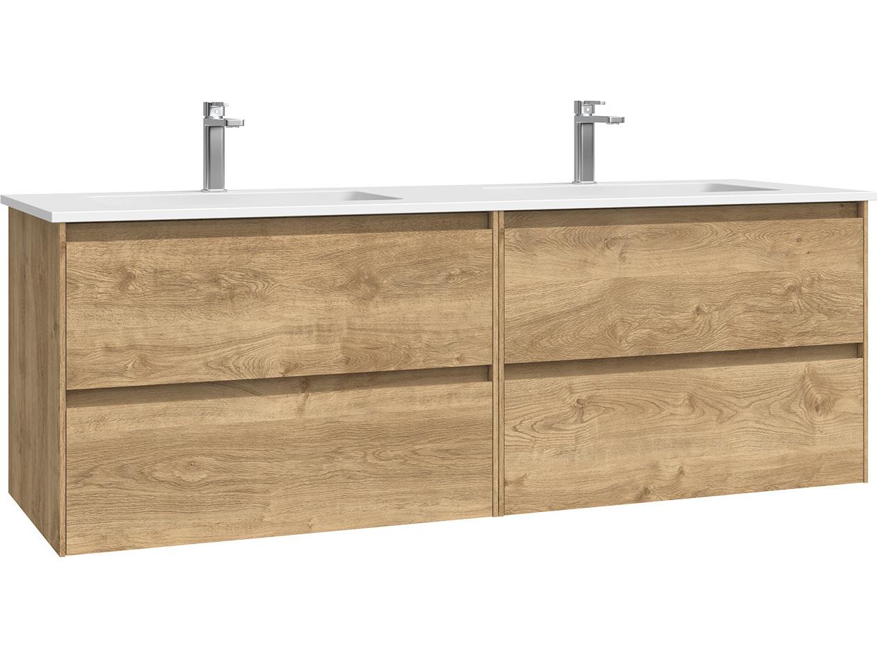 WS Bath Collections Perla Natural Oak Vanity