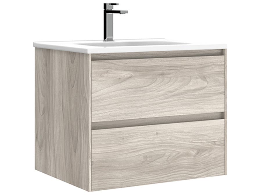 WS Bath Collections Perla Grey Pine Vanity