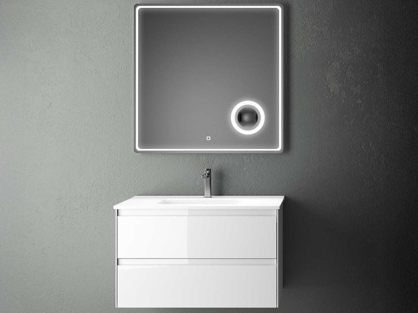 WS Bath Collections Perla Glossy White Vanity