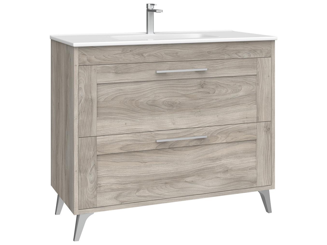 WS Bath Collections Rose Grey Pine Vanity
