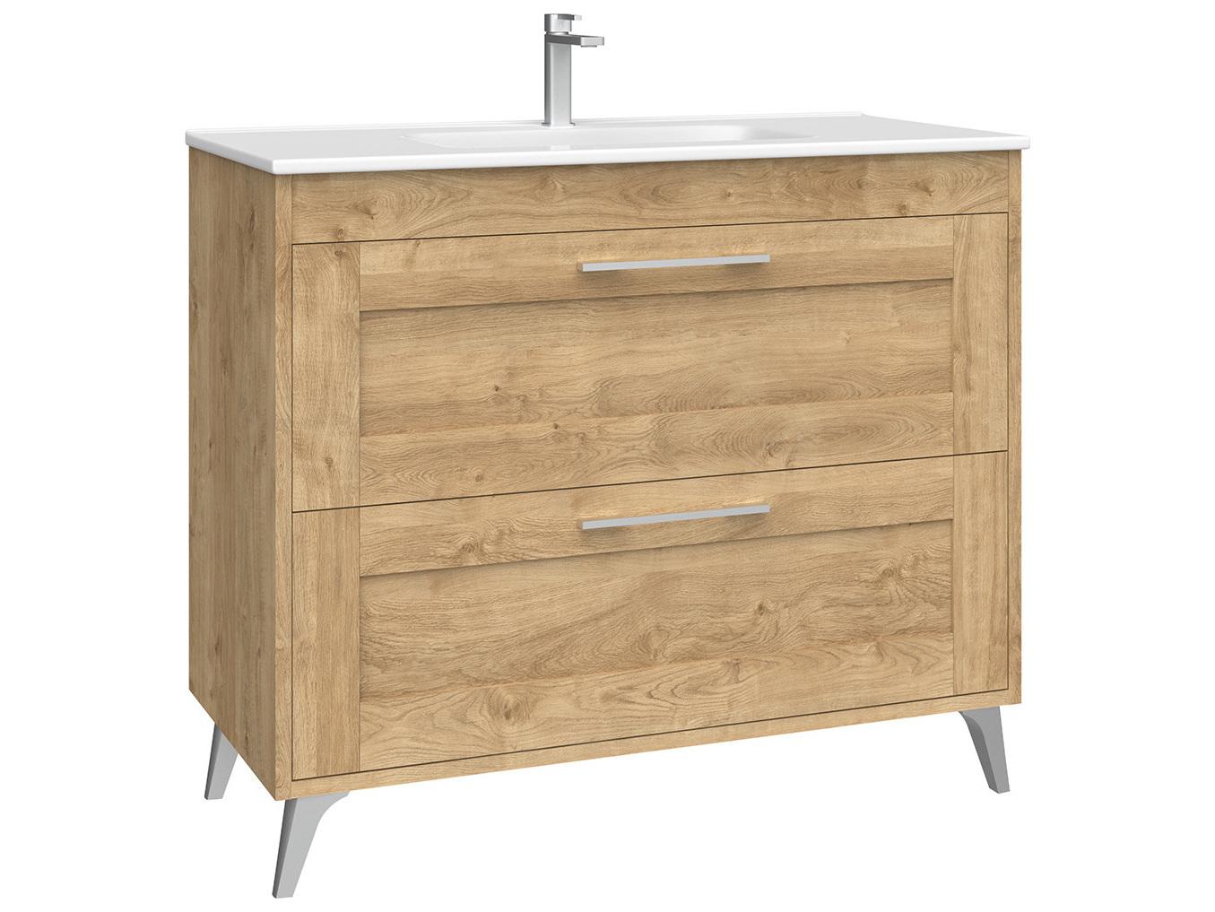 WS Bath Collections Rose Natural Oak Vanity