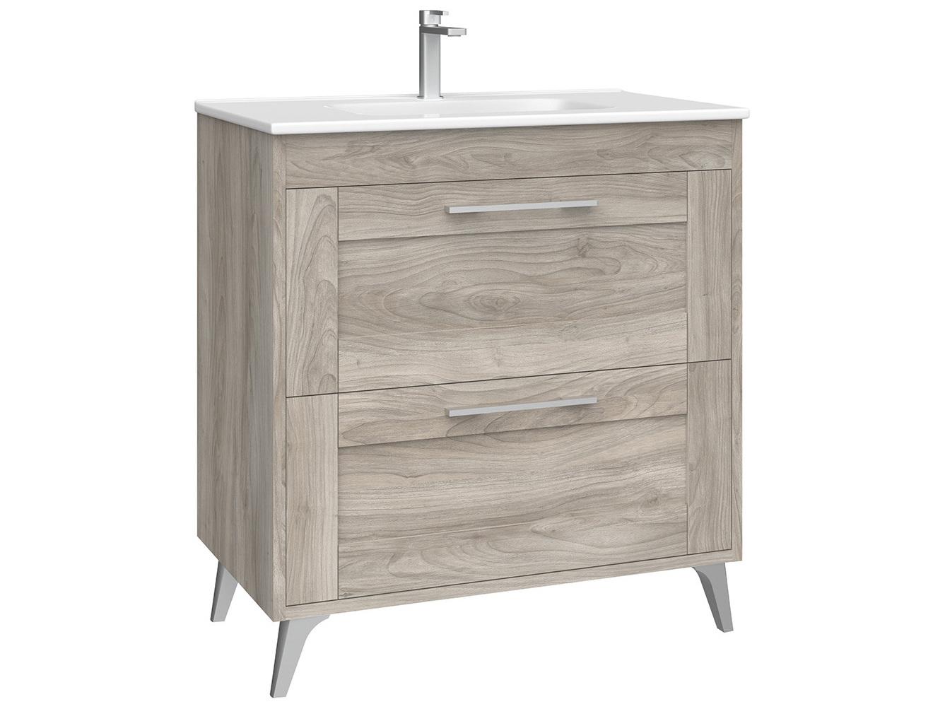 WS Bath Collections Rose Grey Pine Vanity