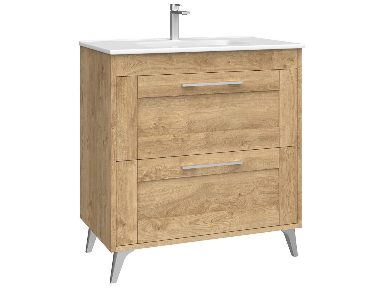 WS Bath Collections Rose Natural Oak Vanity