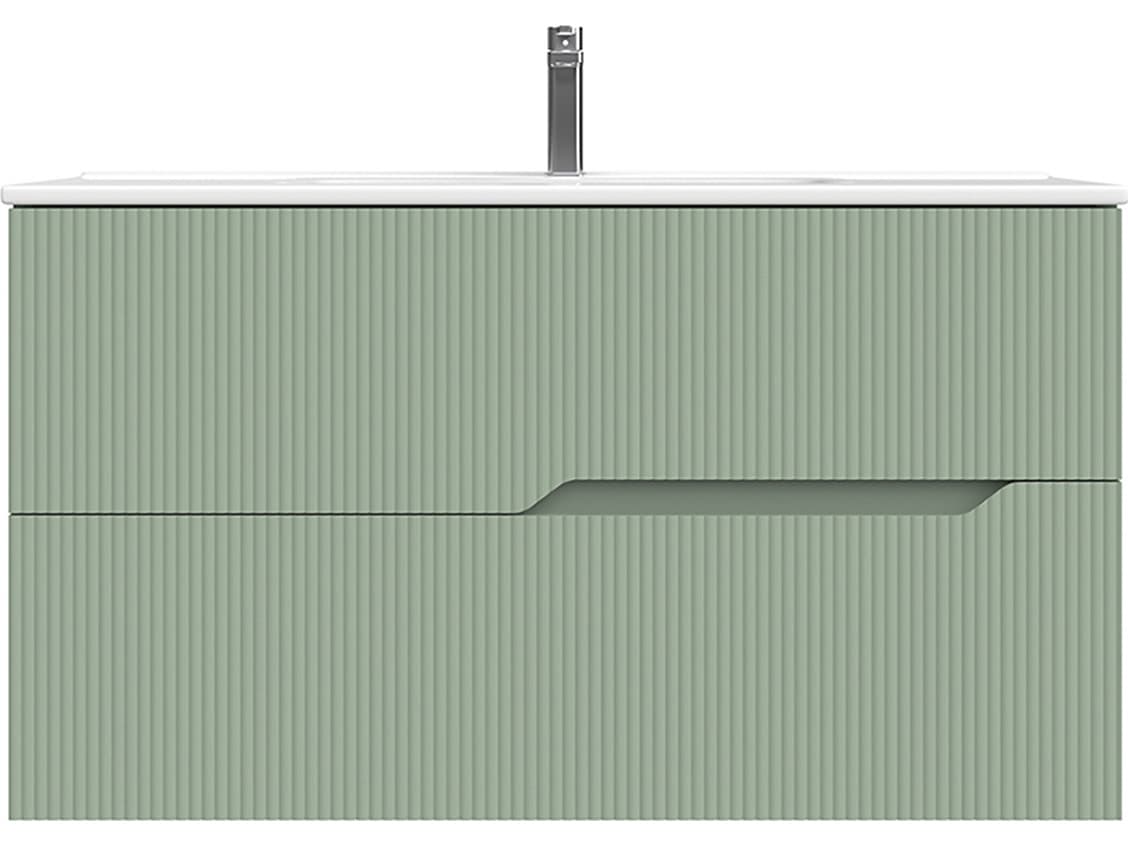 WS Bath Collections Tulipa Matte Leaf Vanity